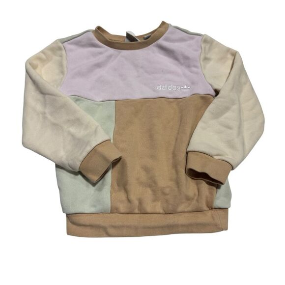 Adidas Pastel Colorblock Crewneck Sweatshirt - Picture 1 of 5